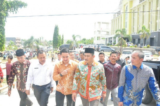 Gubernur Jambi, Zumi Zola Zulkifli, saat sidak ke RSUD H. Hanafie Kabupaten Bungo, Rabu (13/7).
